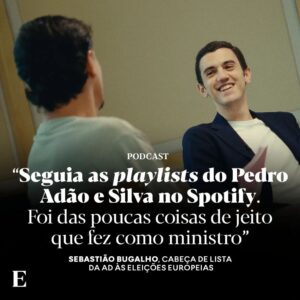 Guilherme Geirinhas Instagram - Primeiro episódio da segunda temporada de Bom Partido, uma minissérie de sete conversas, com a Catarina, o Francisco, o João, o João, a Marta, o Pedro e o Sebastião. 

Oiça o episódio com Sebastião Bugalho, cabeça de lista da AD às eleições europeias, nas plataformas habituais de podcast e através do link na bio do @jornalexpresso.

Nota: Todos os líderes dos partidos com assento parlamentar foram convidados.

#podcast #bompartido #sebastiãobugalho #AD #guilhermegeirinhas #entrevista #eleiçõeseuropeias #eleições #europeias2024