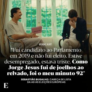 Guilherme Geirinhas Instagram - Primeiro episódio da segunda temporada de Bom Partido, uma minissérie de sete conversas, com a Catarina, o Francisco, o João, o João, a Marta, o Pedro e o Sebastião. 

Oiça o episódio com Sebastião Bugalho, cabeça de lista da AD às eleições europeias, nas plataformas habituais de podcast e através do link na bio do @jornalexpresso.

Nota: Todos os líderes dos partidos com assento parlamentar foram convidados.

#podcast #bompartido #sebastiãobugalho #AD #guilhermegeirinhas #entrevista #eleiçõeseuropeias #eleições #europeias2024