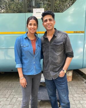 Gulshan Devaiah Instagram - #badcop #bts 
@fremantleindia presents
BADCOP by @aditya_datt 
Only on @disneyplushotstar 
Ep 4 out now!!
New episodes every #Thursday