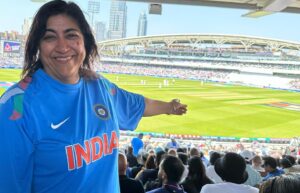 Gurinder Chadha Instagram - #india #Australia #CricketTwitter   #Oval my dad loved cricket so lots of great memories of him in his vest spending all day in front  of the tv when I was a kid. When India scored he would get so excited. 😇❤️ the end cricket scene of BILB was for him. 💕