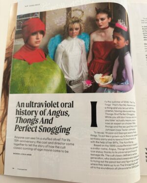 Gurinder Chadha Instagram - Fan of my movie #AngusThongsandPerfectSnogging based on the wonderful books by @louiserennison1? Well here’s a treat. A very sweet piece on the films 15 year anniversary with the cast and I in @Cosmopolitan @georgiagroomeee @EleanorTomlins_ @KimberleyNixon_ @TommyBarstow @aarontaylorjoh