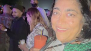 Gurinder Chadha Instagram - Meanwhile in a park in South London. Bass line Intro’s  cannot do better than this! And what a tune all about my hubby! 😂 @SisterSledge_ @cathysledge rocked it!