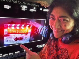 Gurinder Chadha Instagram - Whoohoo UK shoot done! Now foreign shoot on Christmas. Karma! I am so excited about this film. I have shot scenes that have made me cry and then laugh my head off. ⁦I felt the same way shooting BILB. excited to get to the edit room which is actually my fave part of filmmaking! 🙌🏾🎄🎉⭐️💪🏾 #christmas #christmasmovie #desi #musical