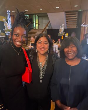 Gurinder Chadha Instagram - Highlight of the @bafta s was seeing the legend @joan_armatrading perform with @littlesimz outstanding and goosebumps in the @royalfestivalhall 👏🏽👏🏽👏🏽❤️