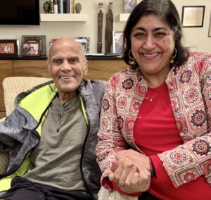 Gurinder Chadha Instagram - My Hero ❤️ for every reason possible.  A torch bearer to look up to, a life’s work to treasure, a soul we were all lucky and honoured to know. Rest well dear #HarryBelafonte