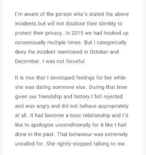Gursimran Khamba Instagram - My statement on the recent allegations against me