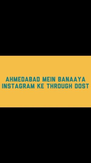 Gursimran Khamba Instagram - Developed a new friendship in Ahmedabad which started out with a threat and ended up with Jamun shots at Manek Chowk