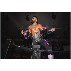 Gurvinder Sihra Instagram - No better way to end a Friday night than with a Bollywood Boyz entrance. #wrestlingphotography #tagteamwrestling #wrestling #defywrestling #indiewrestling