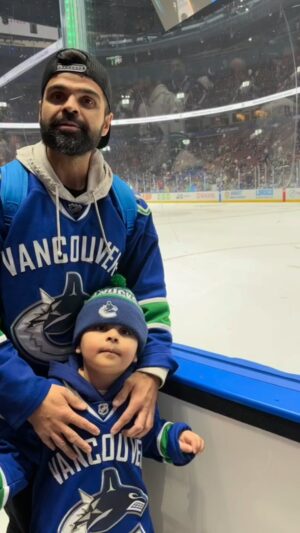 Gurvinder Sihra Instagram - Thanks for an amazing season & memories @canucks 💙💚

Thank you for always welcoming us and keeping us a part of the family & community. 

Love our team & love the #Canucks culture.

Stick taps for the boys. 🏒