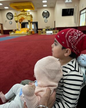 Gurvinder Sihra Instagram - All the motivation I need to carry me forward and all the blessings I have are right in front of me. Waheguru 🙏🏽❤️