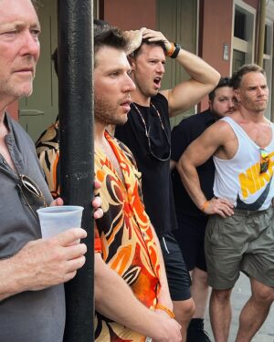 Gus Kenworthy Instagram - Two weeks ago two of my besties @chaosvicenzi & @justin_muir had their joint stag do in New Orleans and… “the vibes [were] crazy!” 🤪🫠😵‍💫