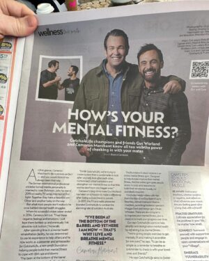 Gus Worland Instagram - Love @cammerchant @chemistwarehouseaus @gotcha4life @dailytelegraph #mentalfitness