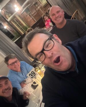 Gus Worland Instagram - Best friends for 50 years @gotcha4life @greengatehotel robs 60th bday dinner
