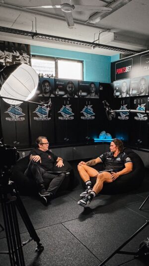 Gus Worland Instagram - Our first #MentalFitnessRound is all about opening up, supporting your mates, and building mental resilience. Hear from Nicho, Gus, Braden, and Tiana as they lead by example. Tune in now at sharks.com.au/watch and start a conversation today!