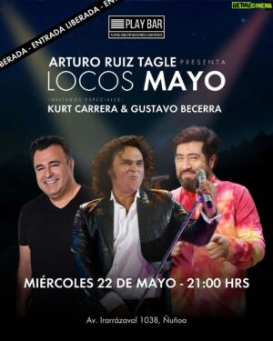 Gustavo Becerra Instagram - Porque @arturoruiztagle lo hizo otra vez!!!

Este miercoles 22 de Mayo se viene la segunda versión de “𝐋𝐨𝐜𝐨𝐬 𝐌𝐚𝐲𝐨” y nos apretaremos la guata de risa con estos dos invitados estrellas!!! @kurtcarrera y @gusactor

Ven a pasarlo increíble, a beber deliciosos cócteles y a disfrutar de nuestras exquisitas pizzas y hamburguesas! 🍹🍔🍕🍸

Los esperamos desde las 18 hrs.
En Av. Irarrázabal 1038 Ñuñoa 📍

#PlayBar #BardeJuegos #StandUpComedy #NocheEpica