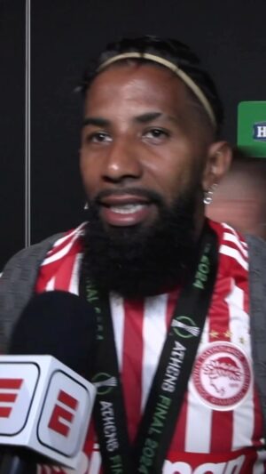 Gustavo Hofman Instagram - Simpatia, humildade e muitos títulos! Esse é o Rodinei, campeão da Conference League com o Olympiacos. Entrevista exclusiva para a ESPN após a vitória sobre a Fiorentina por 1 a 0. #UECL