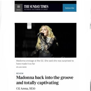 Guy Oseary Instagram - 👑 @madonna : the first 4 reviews just came in… #thecelebrationtour 🇬🇧 👏🏽👏🏽 ❤️💛💚
