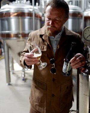 Guy Ritchie Instagram - In the summer we brew our Session Lore in safari suits; we find if you dress well it affects the flavour.

@GritchieBrew is available for delivery across the UK through our online shop. 📷: @jacquiritchie