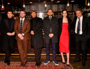 Guy Ritchie Instagram - The gang. New York premiere, #TheGentlemen. Out Jan 24.