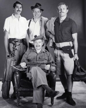 Guy Ritchie Instagram - This first picture was taken 65 years ago in Singapore where my dad — Captain John Ritchie — and Hugh Grant’s dad —Captain James Grant — were stationed in the same regiment, the Seaforth Highlanders. 
The second picture — taken on a film set in London 65 years later, has one grandson and two sons recreating that original image. We’d discovered by co-incidence that Rory Gibb, our Production Assistant on the film‘s grandad was in that same original picture. You can see the resemblance.

The third image is of my dad and grandad. My granddad, Major Stewart Ritchie, died in 1940 in France in WW2. Spare a thought today for the men and women in uniform who have fallen in defence and service of others.

#RemembranceDay #RemembranceSunday
