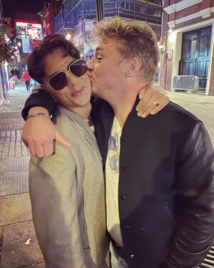 Gwilym Lee Instagram - Great evening celebrating @unicorns.movie with the inimitable @benhardy …Ben - you are so flipping brilliant in this. Proud of you dude. And the film is fantastic - congratulations @itsjasonpatel @sallyelhosaini James Krishna Floyd and all involved! Go see it when you can #bfilondonfilmfestival #lff #unicorns #unicornsmovie