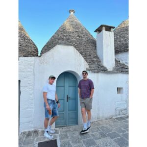 Gwilym Lee Instagram - Joint (almost) birthday Puglia road trip with these schmucks. Brothers from another mother