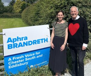 Gyles Brandreth Instagram - Good luck to all the candidates standing in today’s general election in the UK - and well done giving it a go, regardless of party. We need good new  people in politics which is why in Chester South & Eddisbury I’m backing @AphraBrandreth - she’s simply the best!