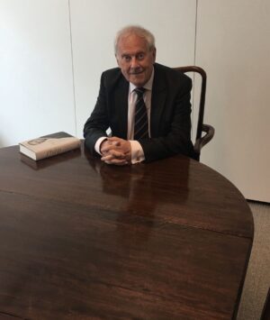 Gyles Brandreth Instagram - I’m sitting at the dining room table on which Prince Philip, the late Duke of Edinburgh, was born on this day in 1921. He was born in Corfu. The table is now in London. His life was extraordinary. A fascinating man & I was privileged to know him & to write his biography.