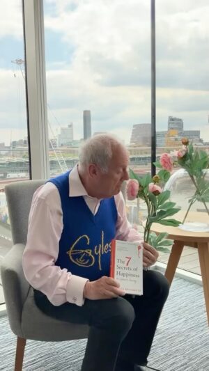 Gyles Brandreth Instagram - The 7 Secrets of Happiness looks at modern approaches to happiness, such as mindfulness. Have you tried it? I’d recommend! You can find out more in my new book, which comes out next Thursday. Available to pre-order via the link in my bio now. #happiness @octopus_books_