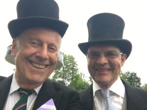 Gyles Brandreth Instagram - I’ll be getting my tips from the top today … #EpsomDerby here we come!