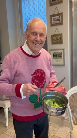 Gyles Brandreth Instagram - Supper is served