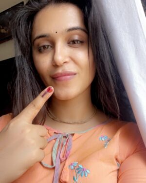 Haelyn Shastri Instagram - “Just cast my vote!🗳️ Jai Hind! 🇮🇳”
#DemocracyInAction #EveryVoteCounts #ivoted  #electionday  #indiavotes  #election2024
