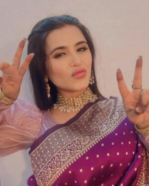 Haelyn Shastri Instagram - Thank you for all the love and support to #komalthakurain 😁💜💁🏻‍♀️
#doree  #bidadieu  #doreefamily  #haelynshastri