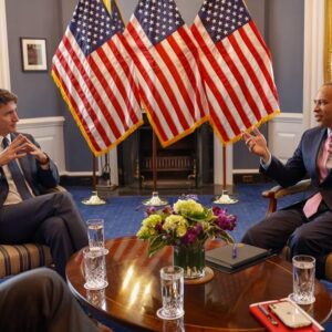 Hakeem Jeffries Instagram - Pleased to welcome Prime Minister Trudeau of Canada to the House in connection with the NATO Summit 🇺🇸🇨🇦🇺🇸🇨🇦🇺🇸🇨🇦

Thankful for our cooperation and commitment to democracy, freedom and economic security in the region and around the world.
