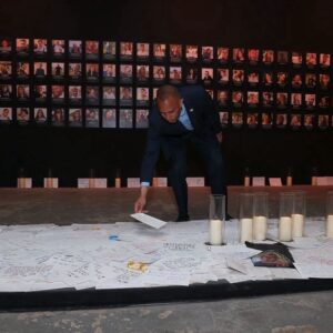 Hakeem Jeffries Instagram - Visited the heartbreaking @novaexhibition and heard from @tal_shimony, an incredibly resilient survivor of the brutal, violent and inhumane October 7th attack on the peaceful music festival🎗️🙏🏾✡️

Those who attended the Nova Festival came together to celebrate music, peace, love and joy. In the early morning hours they were brutally murdered, taken hostage and assaulted for one simple reason - they were Jewish. It’s unconscionable.

We must come together to do everything that we can to crush the shocking rise of antisemitism here in New York City, throughout the country and across the world. As Dr. King once said, injustice anywhere is a threat to justice everywhere #WeWillDanceAgain