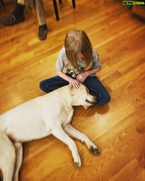 Hal Sparks Instagram - Chance the dog knows he’s loved…because my boy knows he is loved and pays it forward.. Merry Christmas everybody