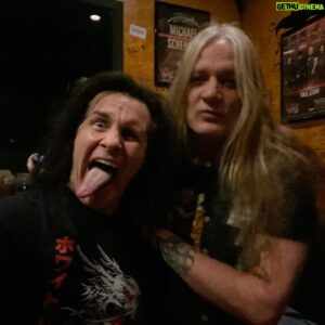 Hal Sparks Instagram - Hanging with Brother Bas @sebastianbach at @vampdvegas last night… What a great surprise! 🤘🏻😎🤘🏻