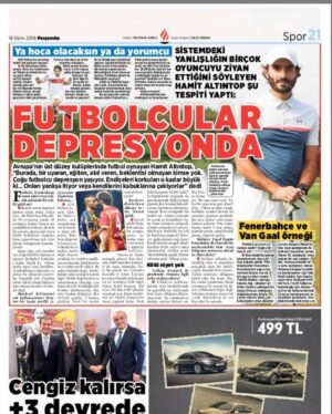 Hamit Altıntop Instagram - Milliyet Spor Röportajından, Milliyet Spor Interview,
Mein Interview heute in der Milliyet Spor. @milliyetcomtr