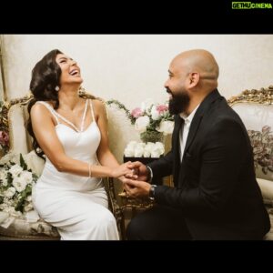 Hani Sarhan Instagram - Happily Ever After ❤️ @hanisarhan 

thank you all for making my day special ❤️ 
 Amazing Dress by  @asmorii 
Jewelry @elmawardyjewelry 
Makeup @abdallahelrefaeii 
Hair @alfredmakram @alfredandmina 
 Decoration @theplanningweddings 
Catering @sedra_eg ❤️ 
photography and videography @ulphastudios