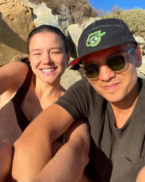 Hanna Mangan Lawrence Instagram - Two years married! What an incredible time we have had! We started as friends and ended up married. There’a no one like you, and I can’t believe I’m the lucky 🦆 that gets you! You are my -  ceviche making, birria loving, beach bumming, exercise team mate, supportive hold, avocado chooser, wine tester, travel booking, movie addict, music teacher, soft skinned, kind and loving papa and husband. I think you are the 🐝 🦵!!