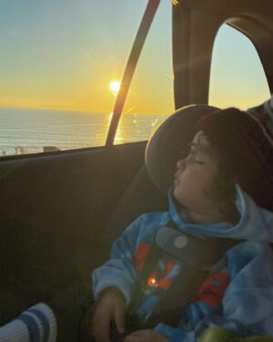 Hanna Mangan Lawrence Instagram - After a long day at the beach xx