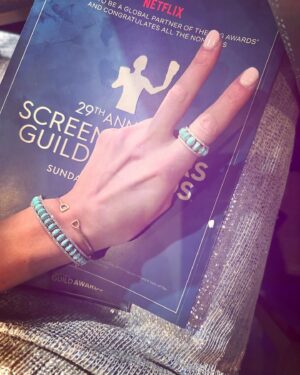 Hanna Oldenburg Instagram - @sagawards 
.
.
Dress: @larswallinofficial 
Jewelry: @maisontjoeng @getthegallop 
.
.
.
#sagawards2023 #sagawards #maisontjoeng #larswallin #getthegallop #sag #centurycity