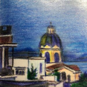 Hannah Anderson Instagram - Dad’s pencil crayon sketches from Italy. ❤️