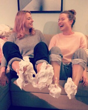 Hannah Anderson Instagram - Why are we covered in shaving cream you ask? @hilarylynne and I did the #MDAChallenge in honour of @mprcapecod to help raise awareness for Muscular Dystrophy. You can do the challenge and/or donate to mda.org. I challenge @katbarrell @kellylkruger and @mackenziemauzy Pass it on! Thanks :)