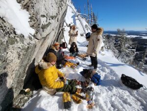 Hannah Anderson Instagram - Starting out 2022, I got to experience the magic that Winter can be with a group of magical people. A week long training camp to learn the basics of traditional winter camping, meaning we travelled by snow shoe, pulled everything on toboggans, and slept in canvas ’hot tents’ heated by wood stoves. 

It was such an epic adventure and left me with the knowledge that we are all capable of more than we think and that we need each other to get by. 

Thank you @lureofthenorth for another incredible trip and reminding me that I love winter!! (And thanks to the group for the pics!)