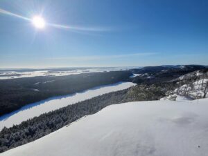 Hannah Anderson Instagram - Starting out 2022, I got to experience the magic that Winter can be with a group of magical people. A week long training camp to learn the basics of traditional winter camping, meaning we travelled by snow shoe, pulled everything on toboggans, and slept in canvas ’hot tents’ heated by wood stoves. 

It was such an epic adventure and left me with the knowledge that we are all capable of more than we think and that we need each other to get by. 

Thank you @lureofthenorth for another incredible trip and reminding me that I love winter!! (And thanks to the group for the pics!)