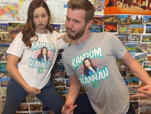 Hannah Bamberg Instagram - GEONOW PEEPS!! I am sooo excited to announce that you can now get a Random Hannah shirt on geographynow.com 💕 
Take a photo in the shirt and tag me! If ya do I’ll repost! Can’t wait to see my face on your body. Is that weird? Idk! Buy a shirt at geographynow.com