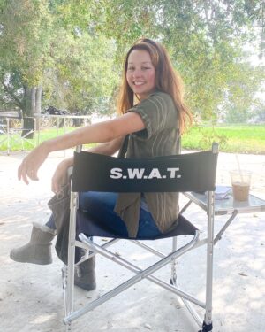 Hannah Bamberg Instagram - Catch me this Wednesday on the new episode of S.W.A.T on CBS. This is the face of a gal whose been fake crying for 2 hours lol. 
I was crazy blessed to get to do a scene with @shemarfmoore (who I have had a crush on since Diary of a Mad Black Women) Working with the cast and crew of this show was so fun! I play a cult member named Carla. No spoilers, but I may or may not be the girl locked in a dog cage in the trailer. Check it out. 

On another note: I was so excited to work this year. I really didn’t think I would be on set for all of 2020! Thank you @circle_of_10_talent and @puretalentmgmt for being amazing!! I’m so blessed to have a team that feels like family!