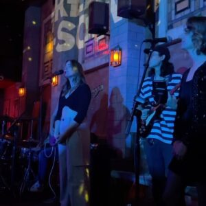 Hannah Leigh Instagram - My dream of playing @breakingsound has come true!!!! So grateful 💋 Thank you for having us @adultsonlybar 🎤