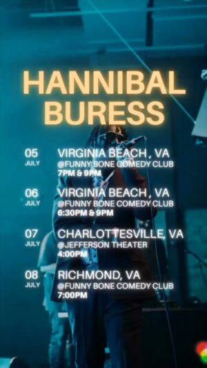 Hannibal Buress Instagram - 4 nights in VA.  edit by @bayroo_was_here  song produced by @tkgotdamix and @thekpco